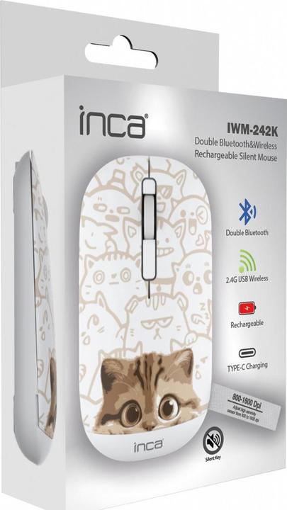 Produktbild Inca Maus IWM-242K Wireless, Katzenmotiv (Kabellos)