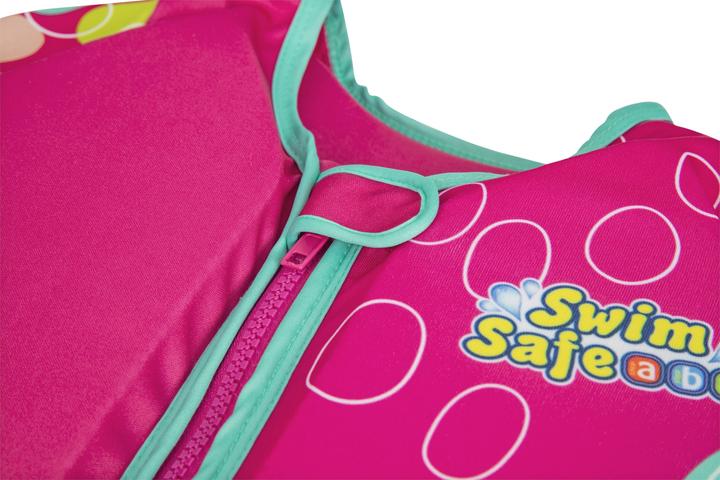 Immagine prodotto Bestway Giubbotto di salvataggio Swim Safe ABC con copertura in tessuto UPF 50+ (Taglia unica, 11 - 30 kg)