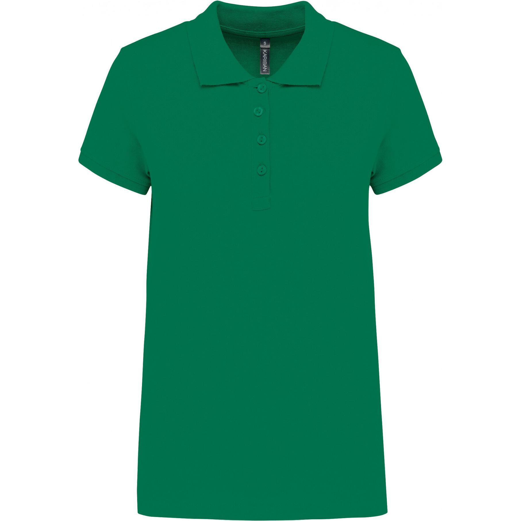 Kariban, Damen, Shirt, Piqué, Grün, (L)