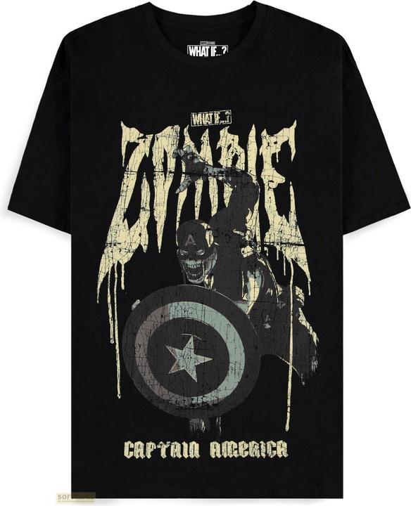 Immagine prodotto Difuzed Captain America - Maglietta a maniche corte Zombified - L (L)