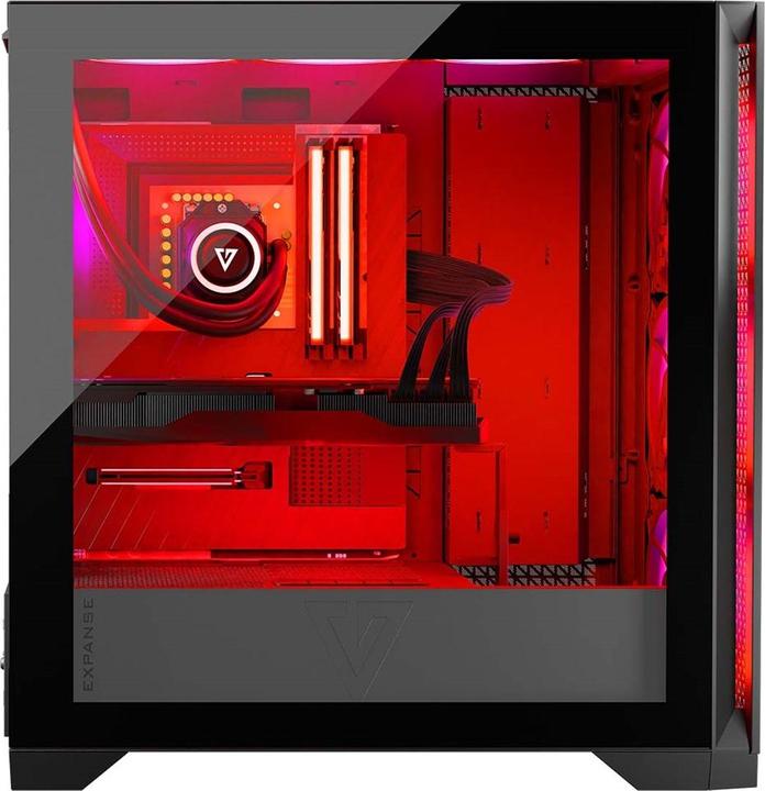 Actual product image Modecom Volcano Expanse T Apex ARGB czarna (mATX, Mini-ITX)