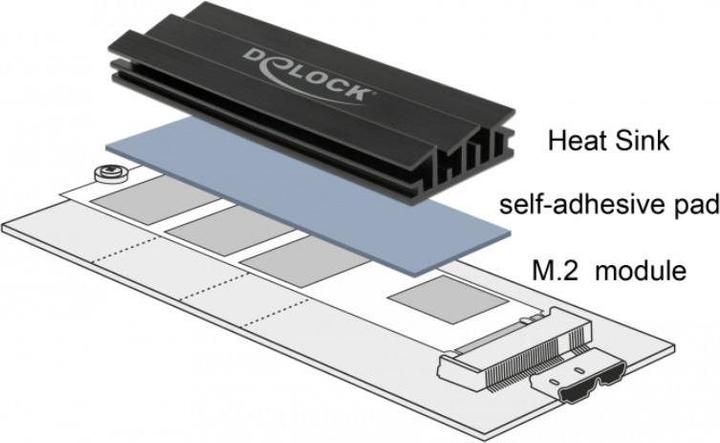 Produktbild Delock Solid State Drive Kühlkörper