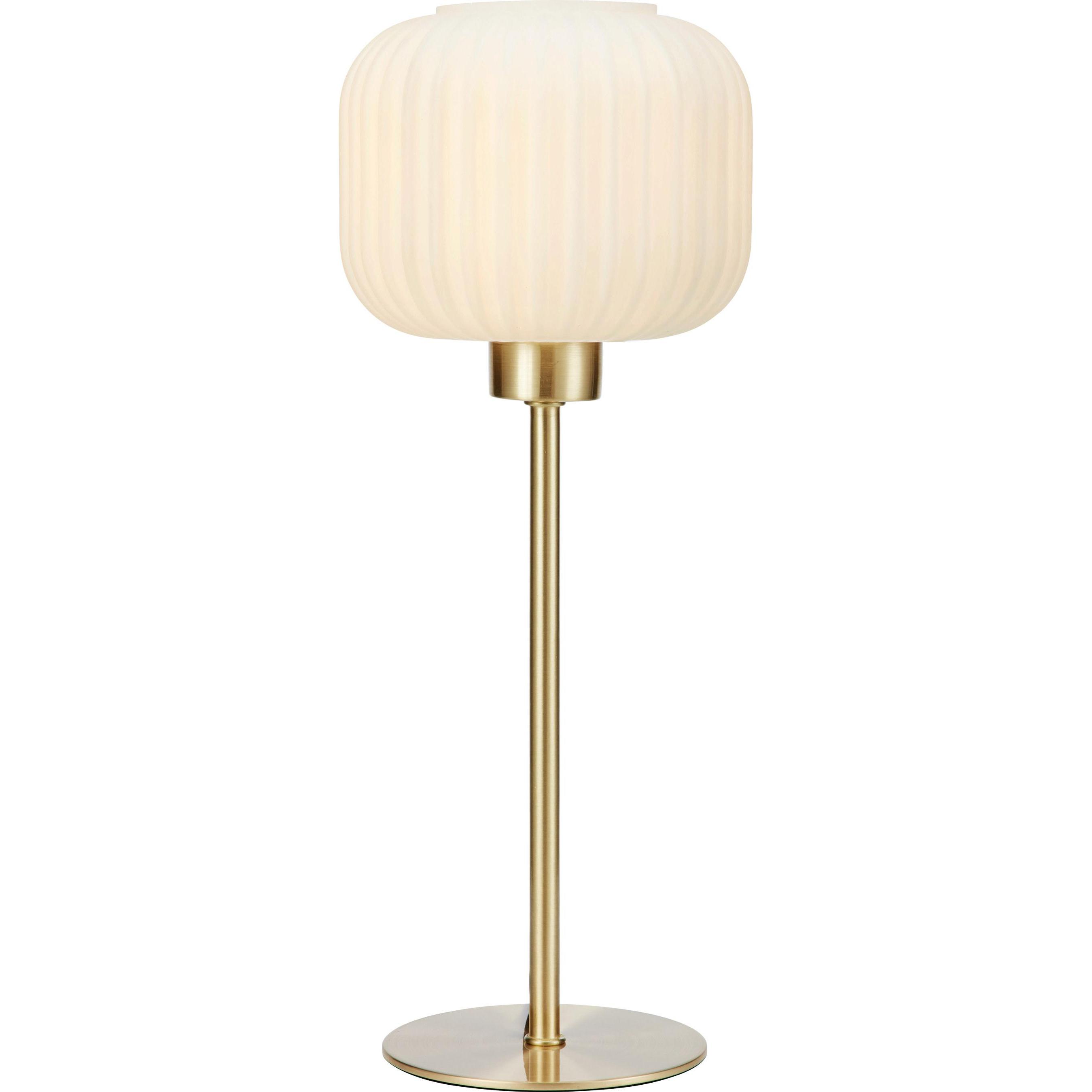 Markslöjd, Lampada da tavolo, SOBER Table Small 1L Brushed Brass/White