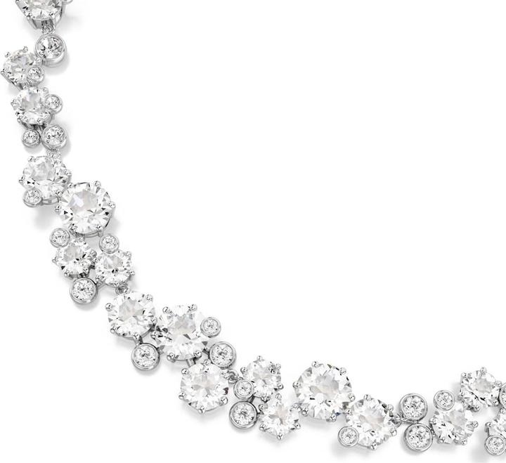 Immagine prodotto Swarovski Constella Halskette Rundschliff Weiss Rhodiniert (Metallo Swarovski, 38 cm)