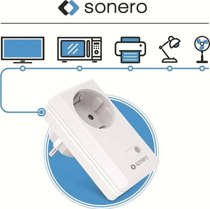 Produktbild Sonero Funksteckdosen-Set S-RCS204, Indoor (30 m)
