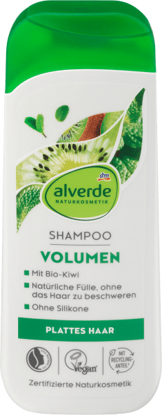 dm alverde Volume organic kiwi organic apple mint (200 ml, Liquid shampoo)