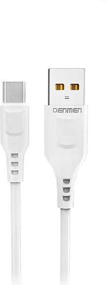 Actual product image Denmen D01T USB cable USB - Micro 2 4A 1M White (1 m, USB 3.1)