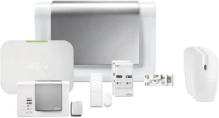 Image du produit Diagral Kit alarm connecté avec GSM, détecteurs adaptés aux animaux domestiques, certifié NF A2P