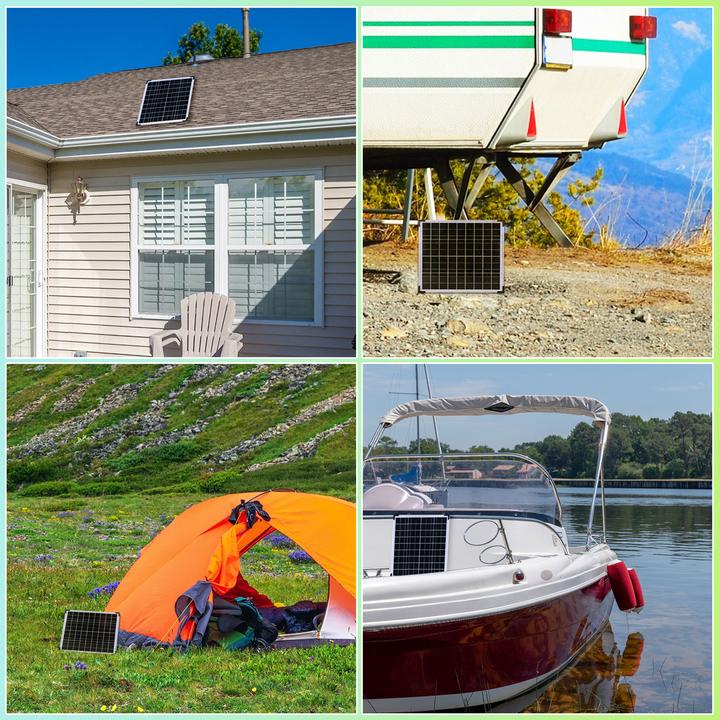 Produktbild Casativo Monokristallines Solarpanel, 20 Watt (20 W)