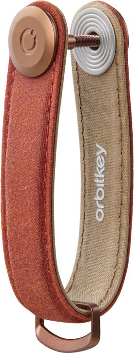 Image du produit Orbitkey Porte-clés en toile cirée - rouge brique