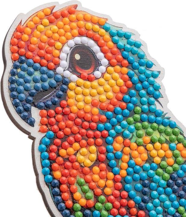 Image du produit Craft Buddy Jungle Papagei, Crystal Art Buddy, ca. 11x8cm