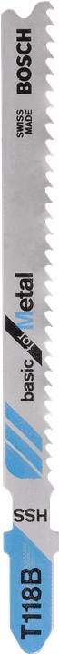 Produktbild Bosch Zubehör Stichsägeblatt HSS, T 118 B Basic for Metal