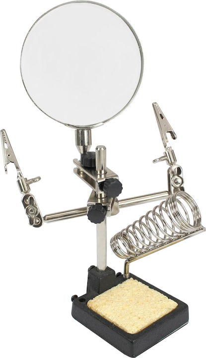Immagine prodotto InLine ® Terza mano con lente d'ingrandimento e supporto per saldatore (Punta di saldatura)