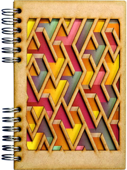 Actual product image Komoni Notebook / Labyrinth / lined A5 (A5, Lined, Hardcover)