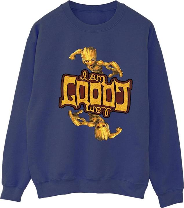 Image du produit - Sweat GUARDIANS OF THE GALAXY GROOT INVERTED GRAIN - Femme (XL)