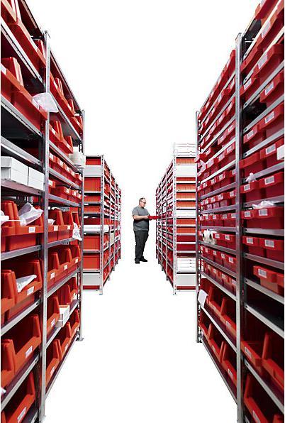 Actual product image eurokraft pro boltless shelving, single row