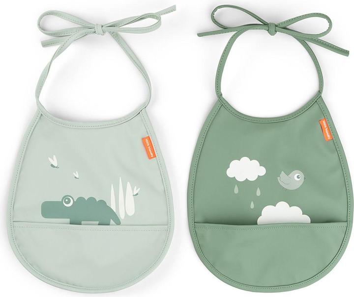 Done by Deer Taschenlätzchen Mini Happy Clouds 2er Pack blau