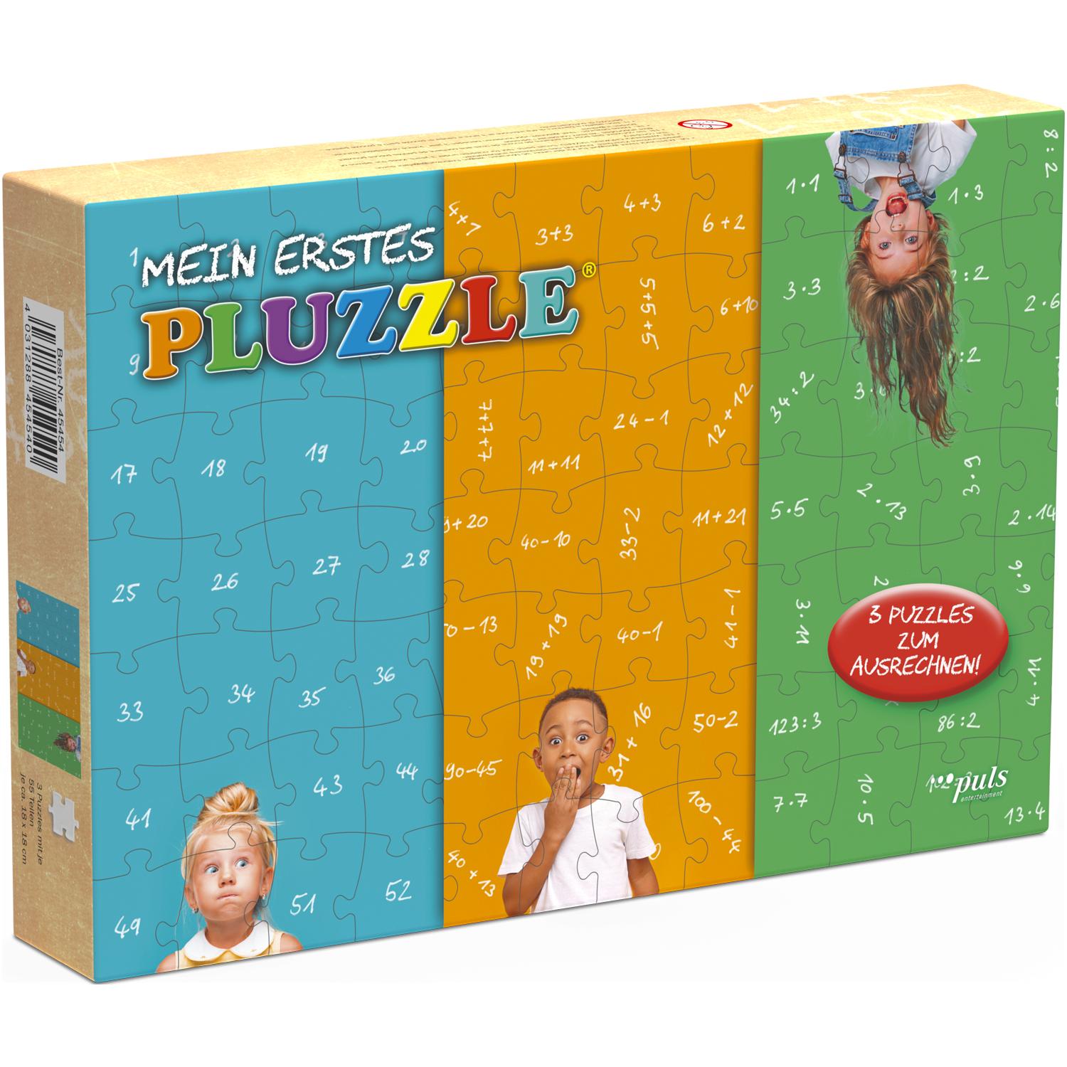 Thumbnail - Puls entertainment PLUZZLE Mein erstes Mathe-Puzzle 3x56 Teile (55 Teile)