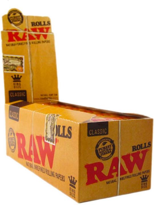 Actual product image RAW Classic Rolls King Size 3 m Box