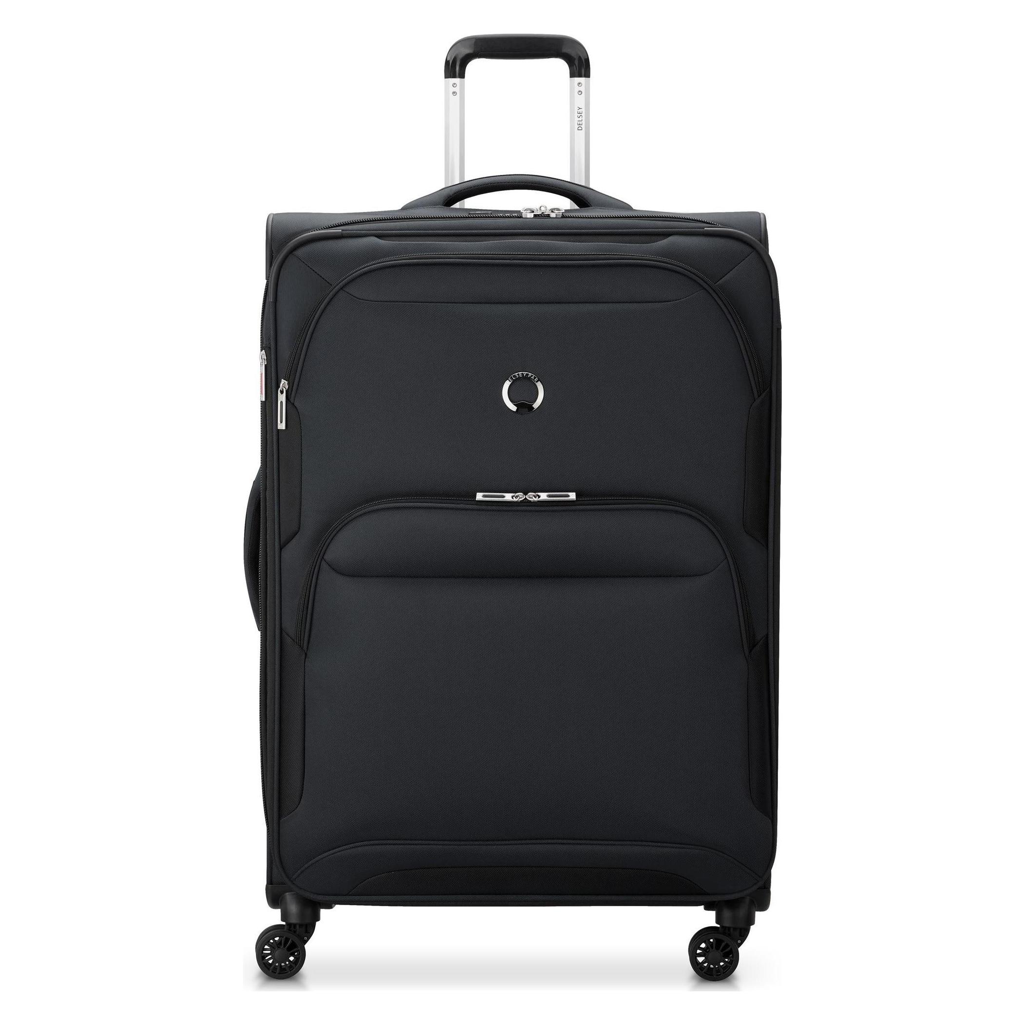 Delsey, Koffer, Zachte Koffer / Trolley / Reiskoffer - Sky Max 2.0 - 79 Cm - Zwart, Schwarz, (117 l)