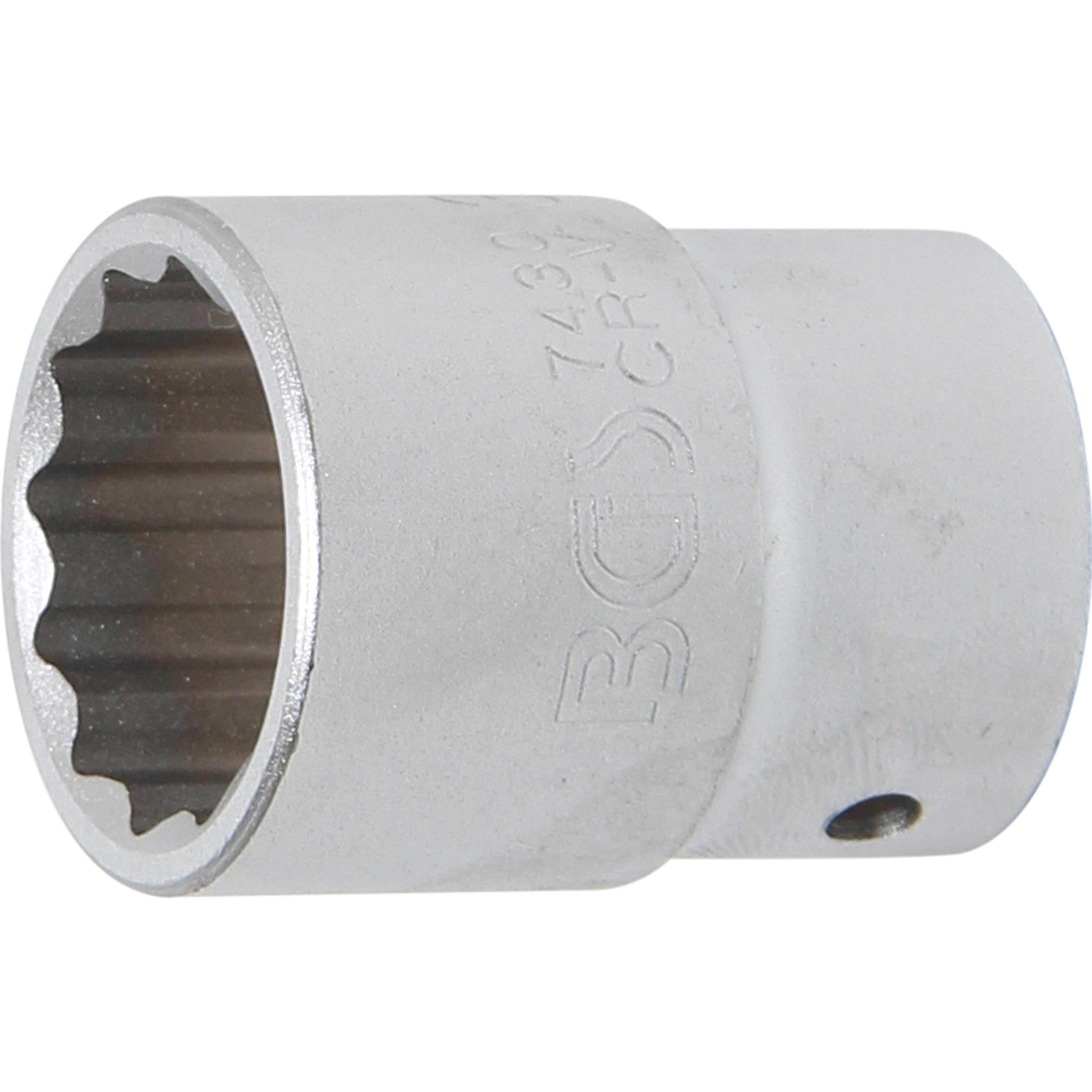 BGS, Steckschlüssel + Stecknuss, Steckschlüssel-Einsatz Zwölfkant Antrieb Innenvierkant 20 mm (3/4") SW 30 mm (30 mm)