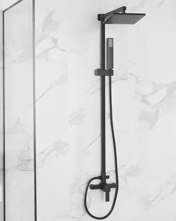 Produktbild Beliani Dusche Set mit Kopfbrause Messing schwarz TAGBO