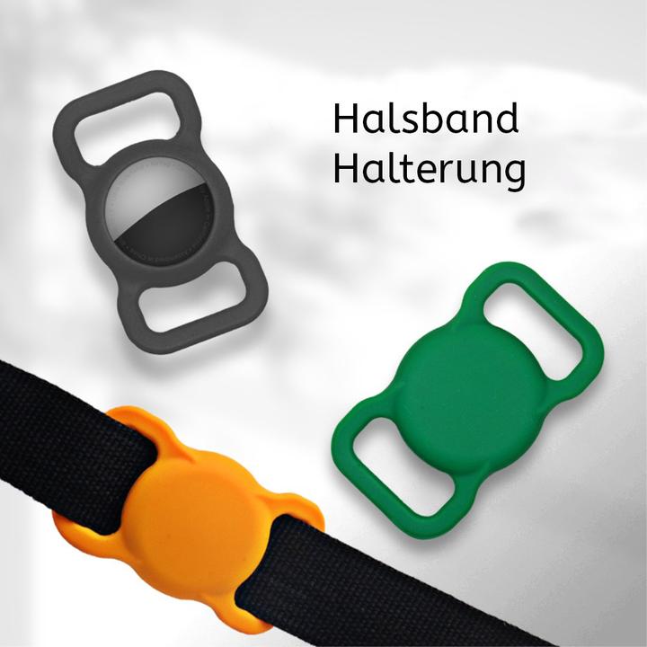 Image du produit Ueli Express Silicone Collier pour chiens et chats Support pour Apple AirTag Noir