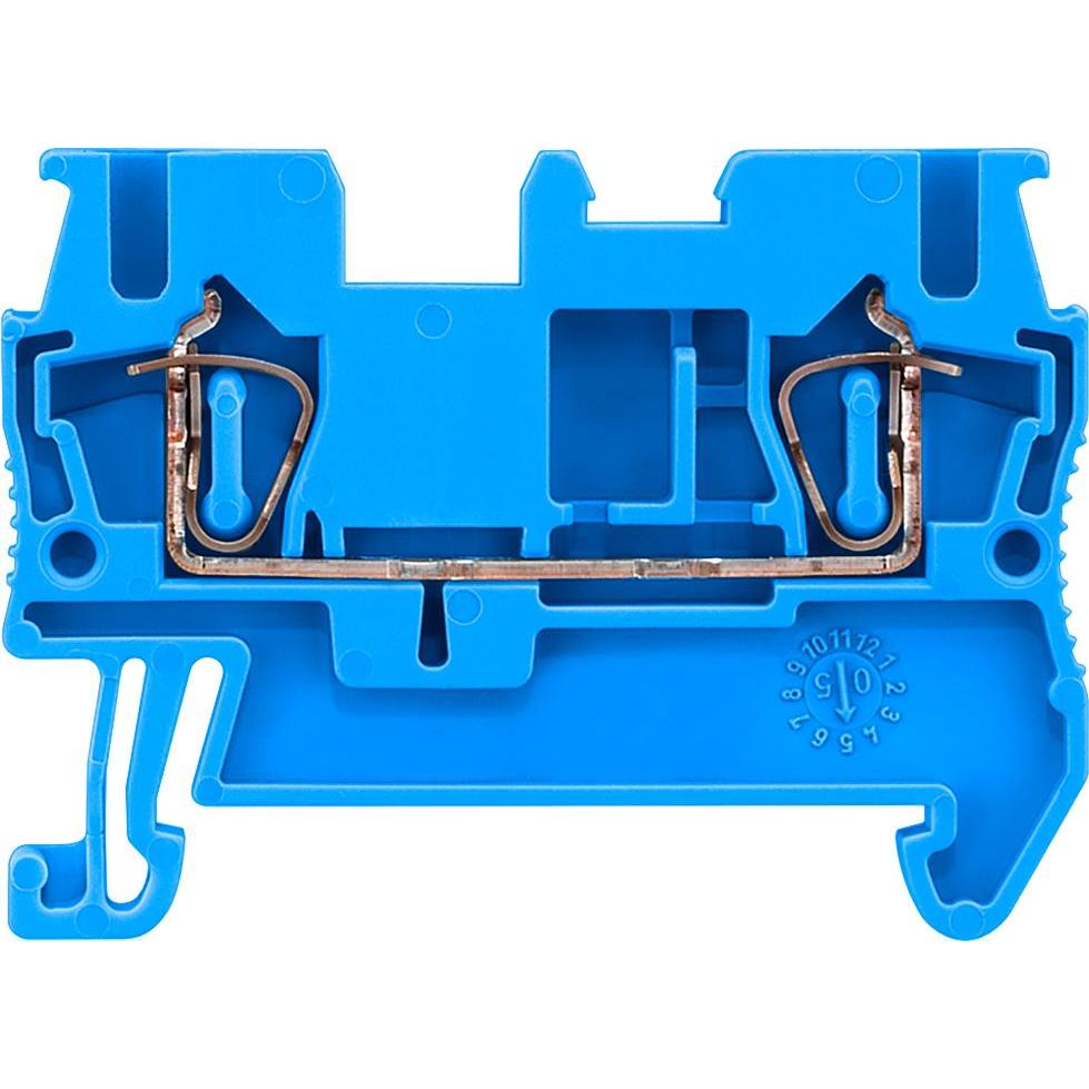 50x Siemens, Verteilerschrank Zubehör, 8WH DIN-Schienen Anschlussklemmenblock Blau, 2.5mm², 800 V / 31A, Federklemme