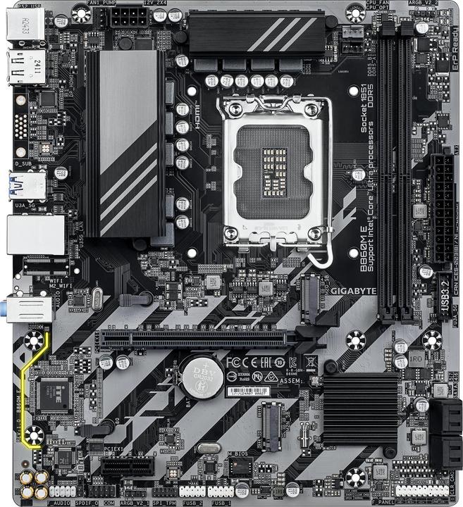 Actual product image Gigabyte Mainboard||Intel B860 Express|LGA1851|Micro-ATX|Memory DDR5|Memory slots 4|B860ME1.0 (LGA 1851, Intel B860, mATX)