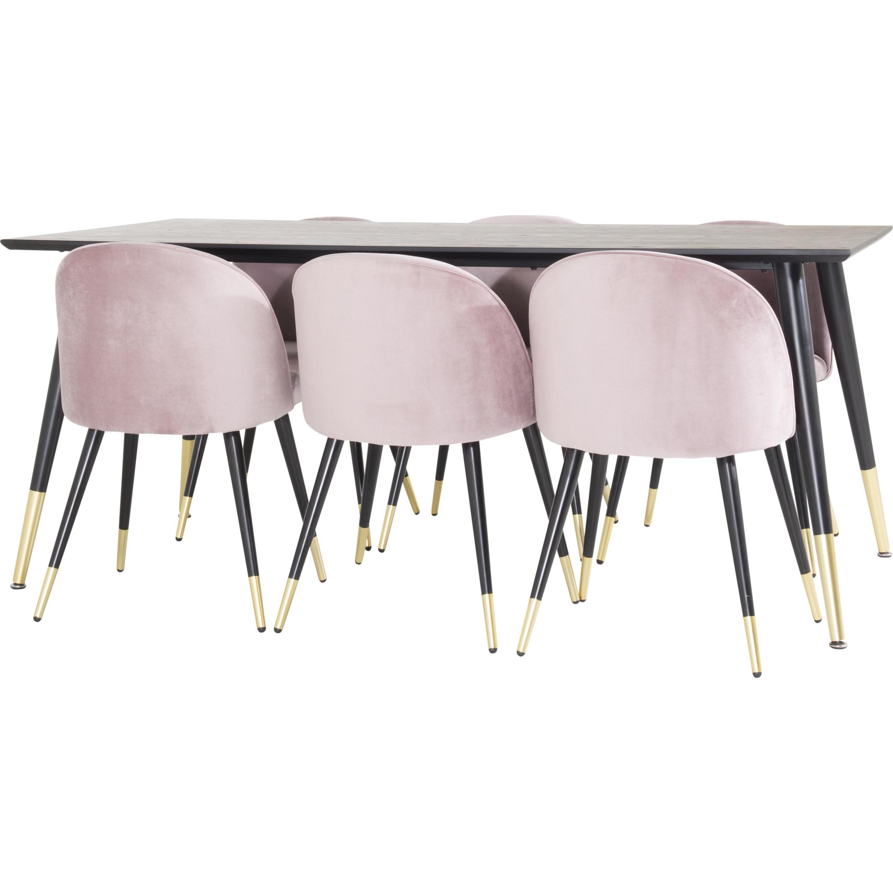 Venture Home, Esstisch, Dipp, Velvet (75 x 180 x 90 cm)