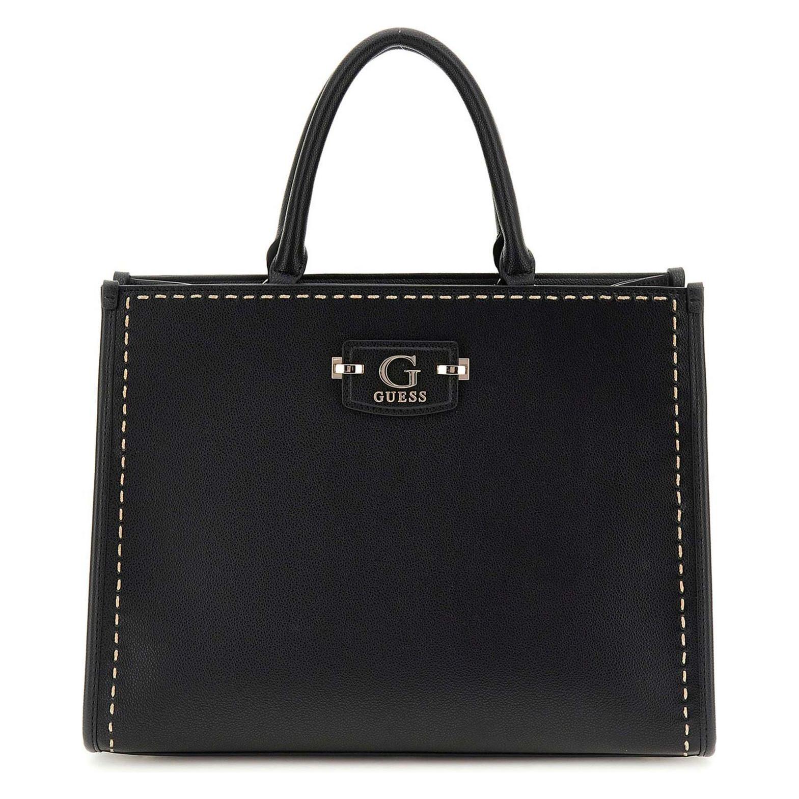 Guess, Damen, Handtasche, Nastra 2 Compartment Tote Bag, Schwarz