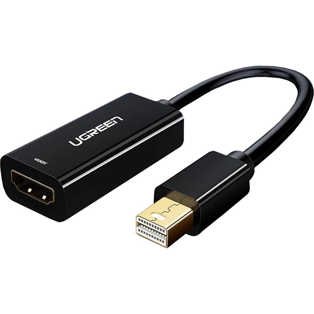 Ugreen Mini Display Port a HDMI Adattatore 1080P (HDMI, 25 cm), Adattatore dati + video, Nero
