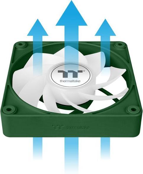 Produktbild Thermaltake TT CT120 EX Reverse ARGB PC Cooling Fan 3 Pack Racing Green (120 mm, 3 x)