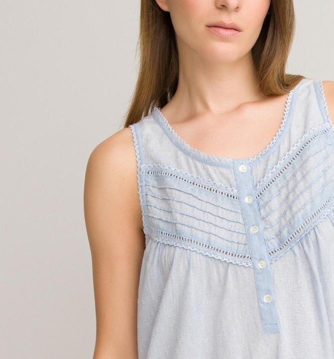 Produktbild Anne Weyburn Ärmelloses Nachthemd aus Bio-Baumwolle (48)