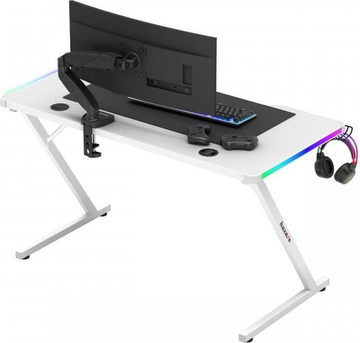 Produktbild Huzaro Biurko gamingowe Hero 2.5 White RGB