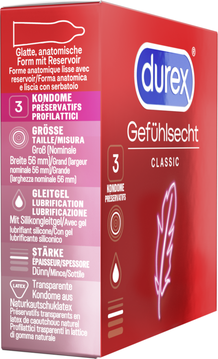 Produktbild Durex Gefühlsecht Classic (3 Stk.)