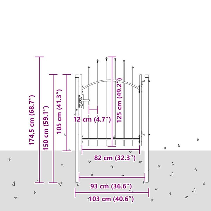 Produktbild vidaXL Gartentor