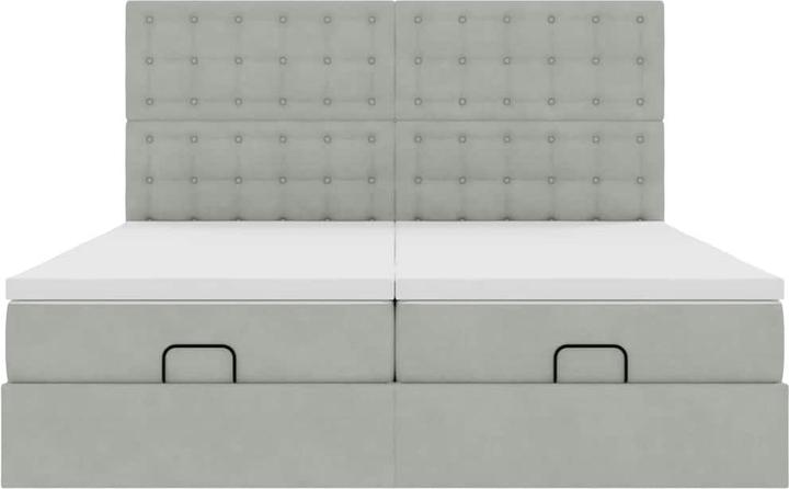 Immagine prodotto vidaXL Letto ottomano con materassi rosa 200x200 cm in velluto (200 x 200 cm)