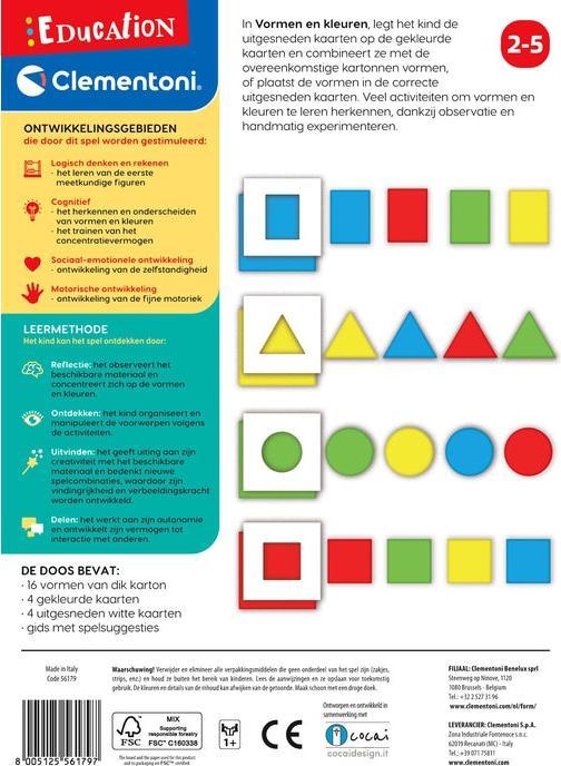 Energy Label Clementoni Education - Montessori Shapes and Colours