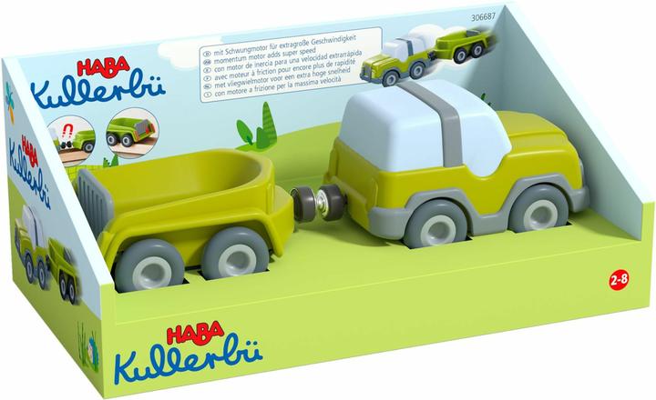 Actual product image Haba Kullerbü Knikkerbaan - Terreinwagen met aanhanger