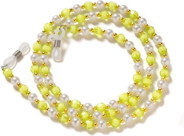 Hurtel Chain for glasses beads pendant green