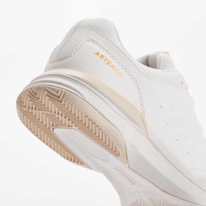 Produktbild Artengo Damen-Tennisschuhe Sandplatz Ts500 Weiss Beige (37)