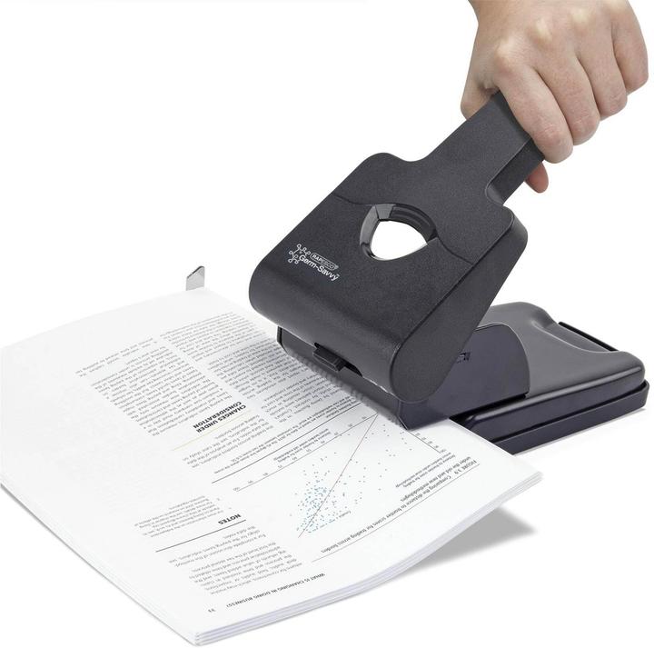 Produktbild Rapesco 1631 Germ-Savvy Antibakteriell, HD865-P 2-fach-Kraftlocher, 63 Blatt Stanzkapazität, Schwarz