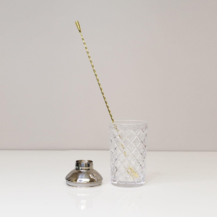 Produktbild Uberstar Barlöffel 40 cm gold (Barlöffel + Cocktailrührer)