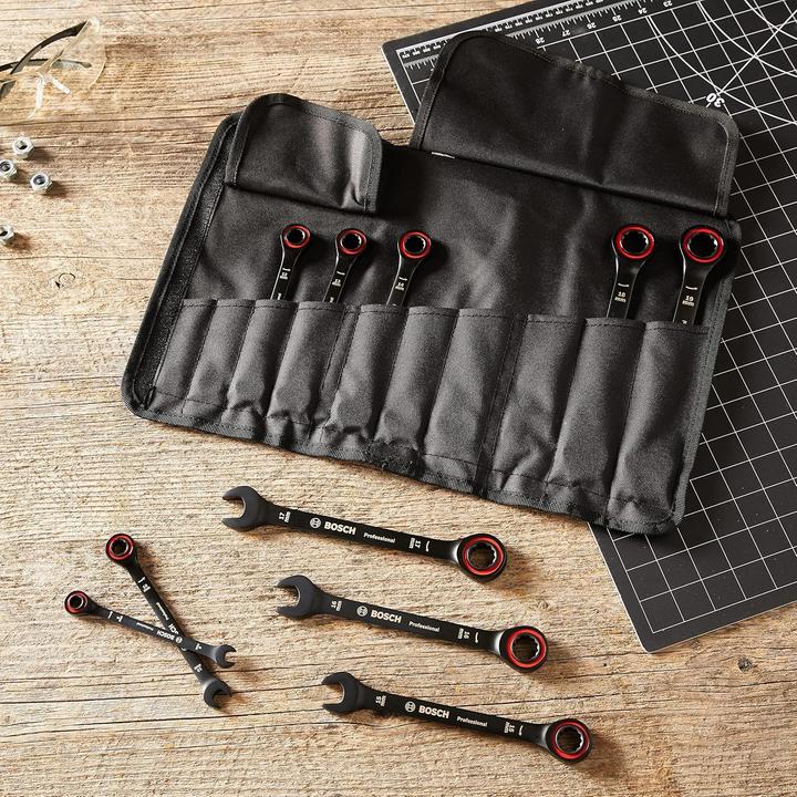 Produktbild Bosch Professional 10 teiliges Set Schraubenschlüssel (19 mm, 12 mm, 14 mm, 16 mm, 10 mm, 18 mm, 17 mm, 15 mm, 8 mm, 13 mm)