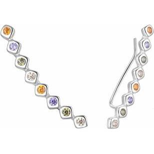 Moiss, Ohrringe, Playful longitudinal earrings made of silver E0002383 (L)