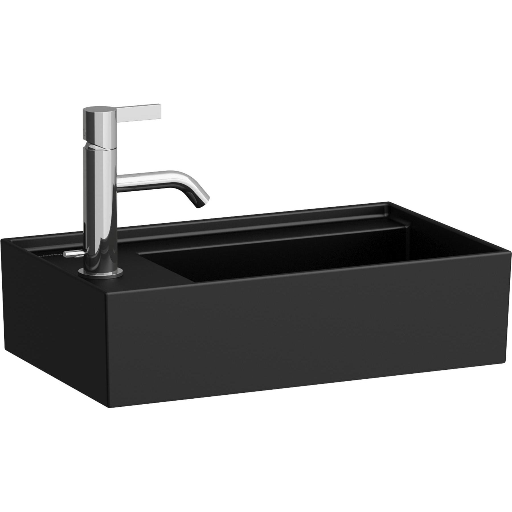 Laufen, Waschbecken, Kartell Handwaschbecken, Armaturenbank links, unterbaufähig, 1 Hahnloch, ohne Überlauf, 460 (505 mm...