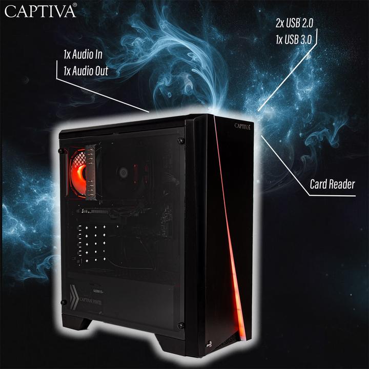 Actual product image Captiva I68-033 (Intel Core i5-10400F, 16 GB, 1000 GB, GeForce RTX 3060)