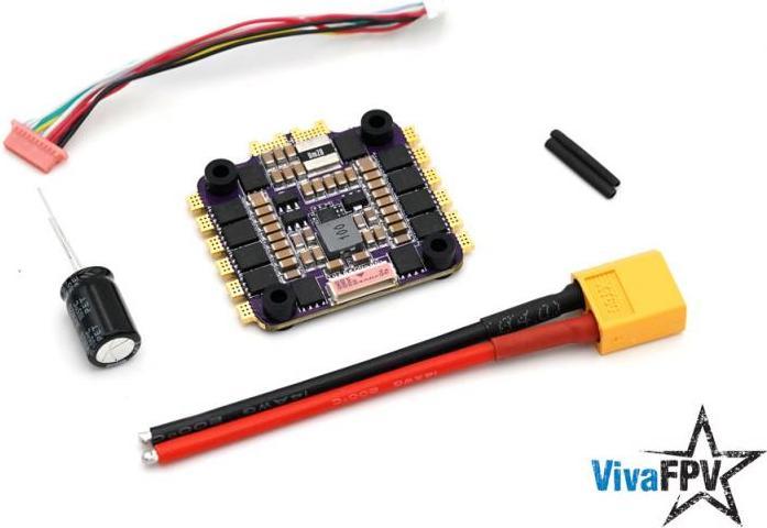 Actual product image VivaFPV 45A BL32 4in1 Dshot1200 3-6S ESC