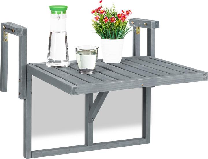 Actual product image Relaxdays Folding balcony-table (70 cm)